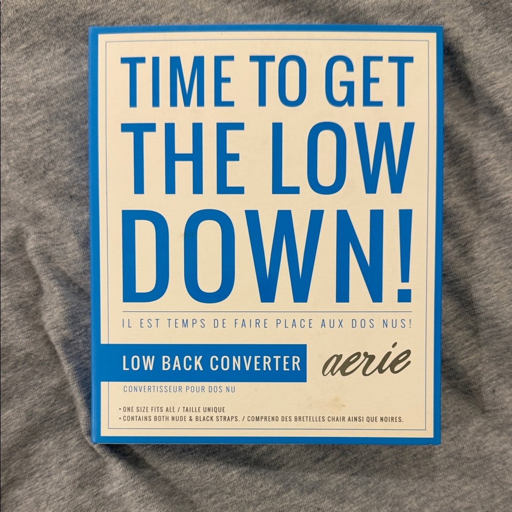Aerie Low Back Converter in Nude and Black
